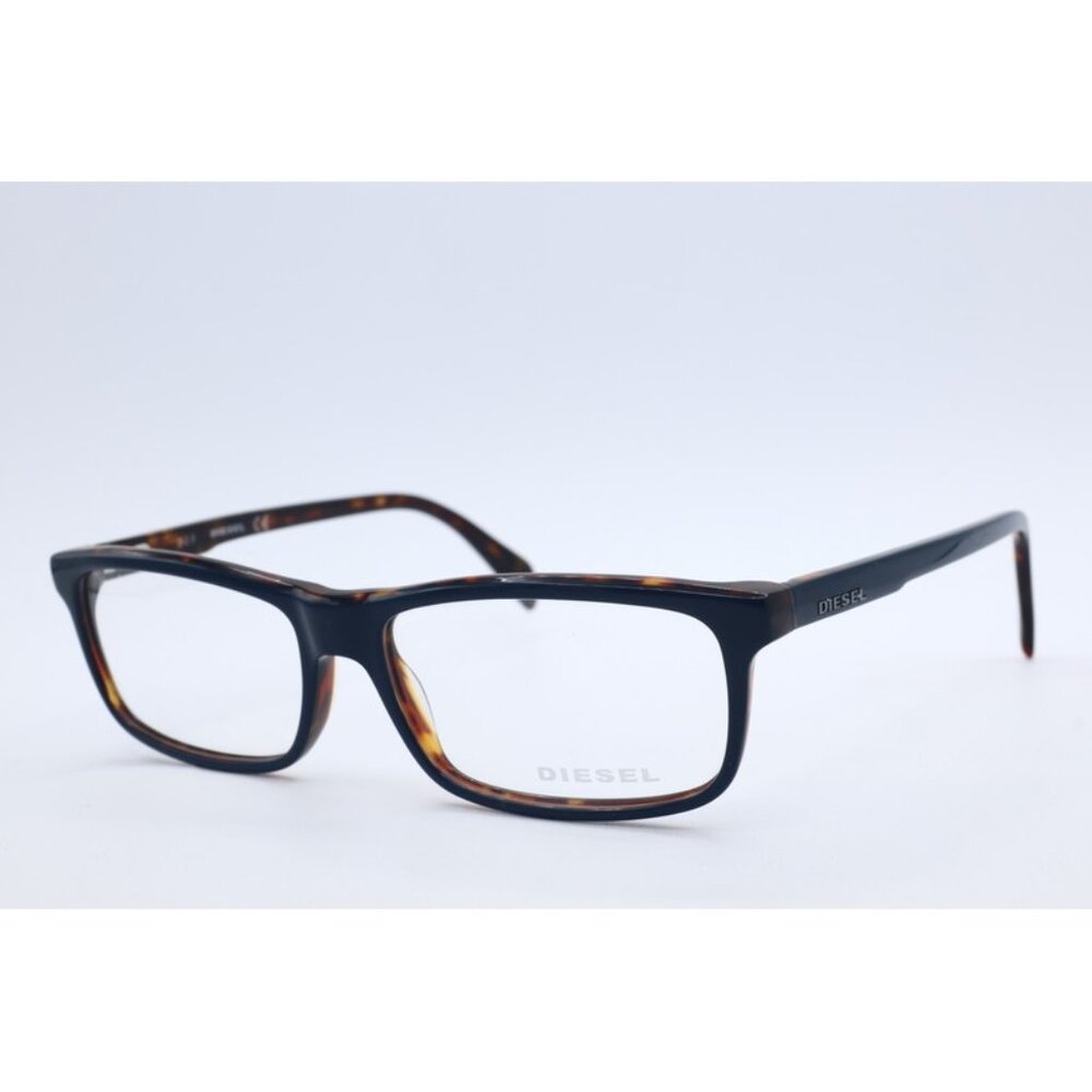 DIESEL DL 5203 092 Rectangle Shinny Black Eyeglasses Clear Lenses 54mm